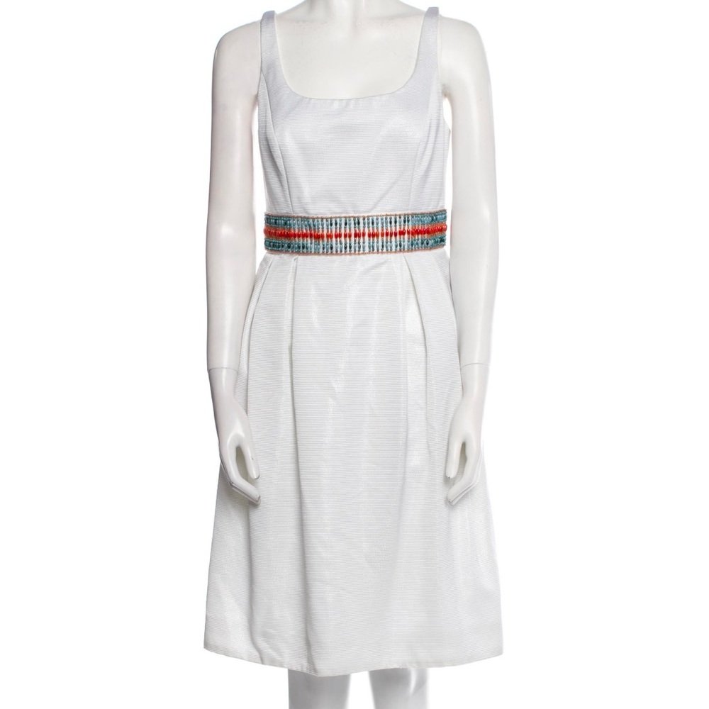 Carmen Marc Valvo white dress size 6